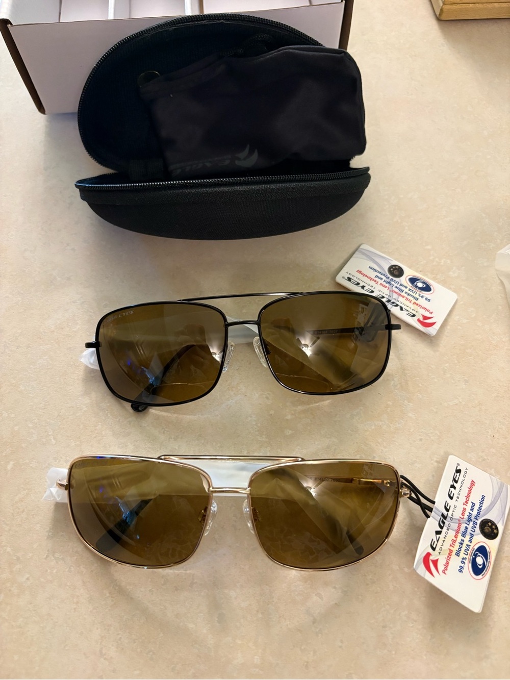 Eagle Eyes Navigator Sunglasses Set #14100 - 2 Pairs - BRAND NEW!